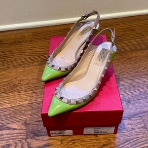 Valentino Rock Stud Kitten Heels
